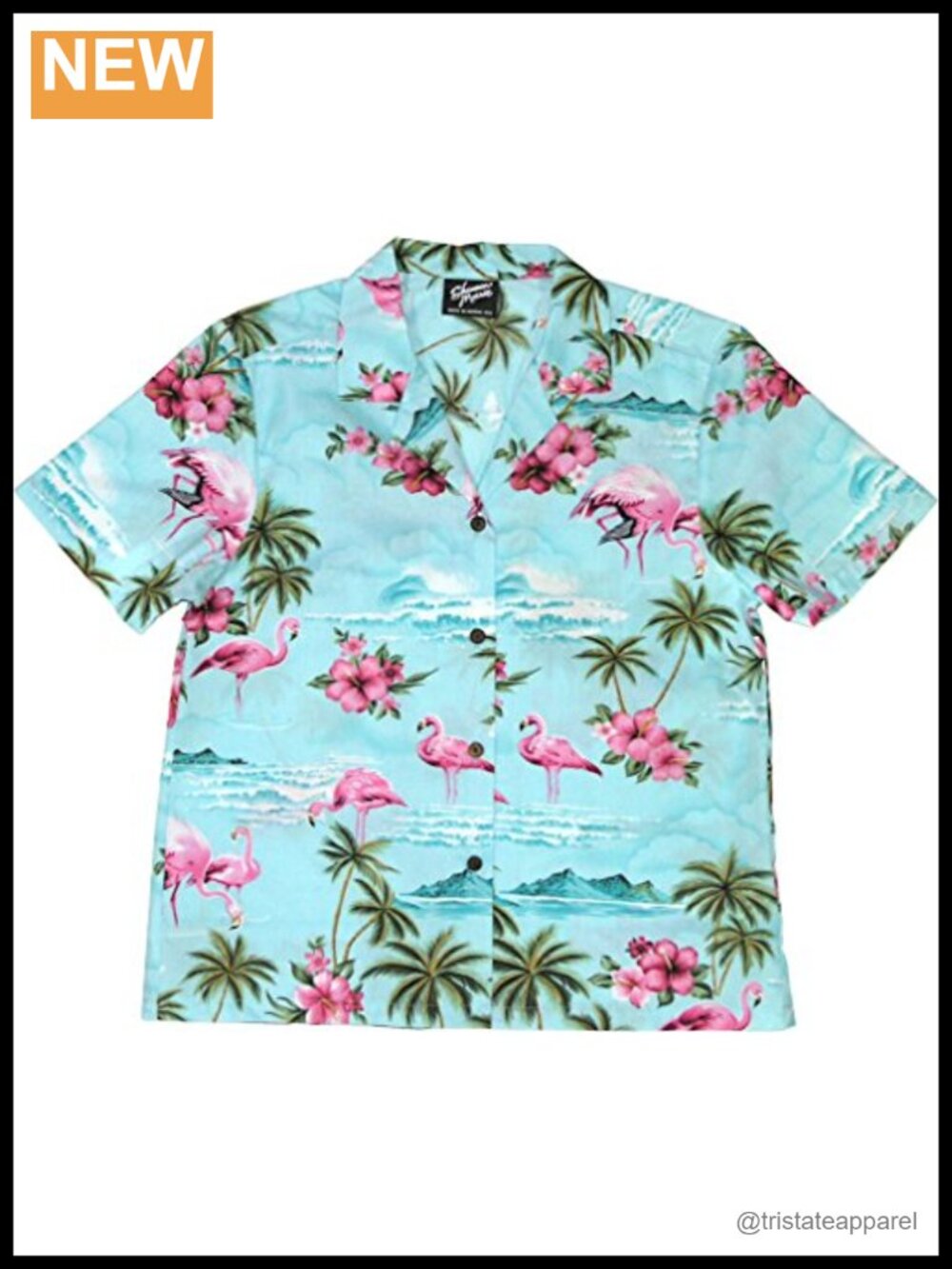 Camp Shirt Floral Coconut Shell Buttons Short Sleeve Machine Wash Cotton